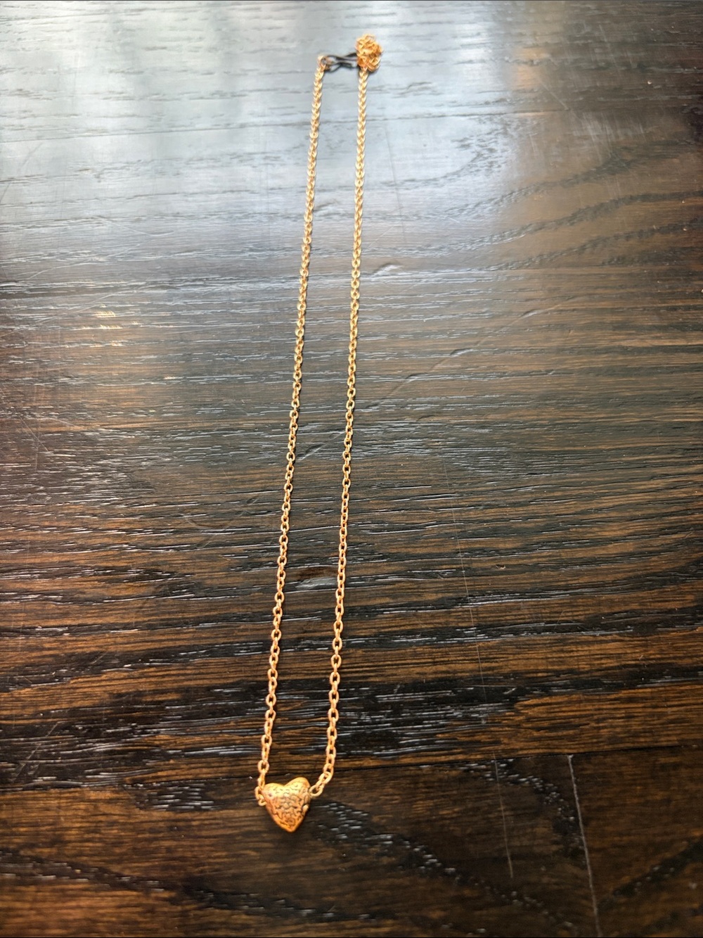 DelicateTwo Sided Gold Heart Pendant Necklace - Women Jewelry